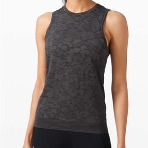 Lululemon Camo Breeze By Muscle Tank Polar Spots Titanium Black